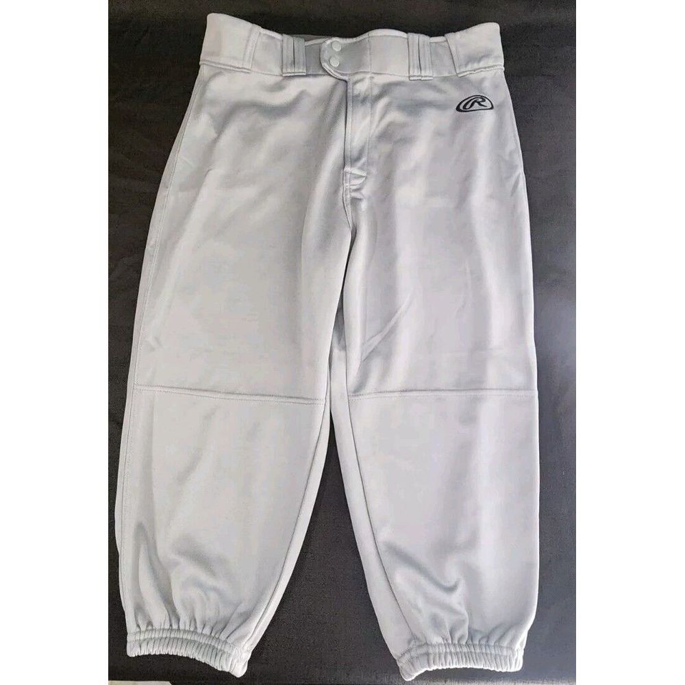 Rawlings Baseball Men's Knickers Baseball Pants Light Gray‎ Size Large NWOT